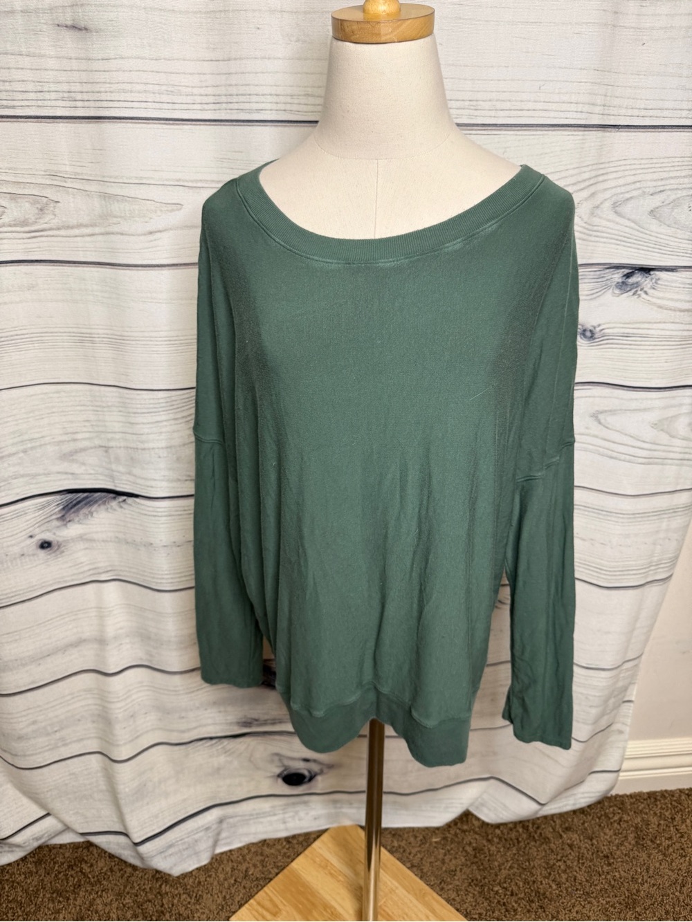 Eberjey Forest Green Lightweight Pullover